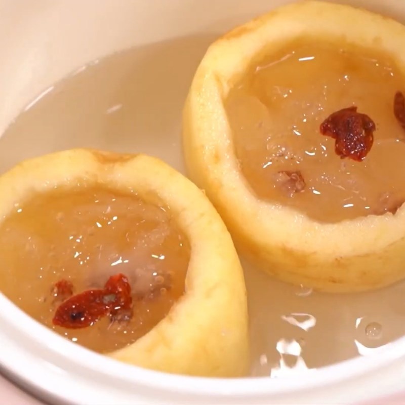Bước 2 Chưng cách thủy yến chưng lê Yến chưng lê