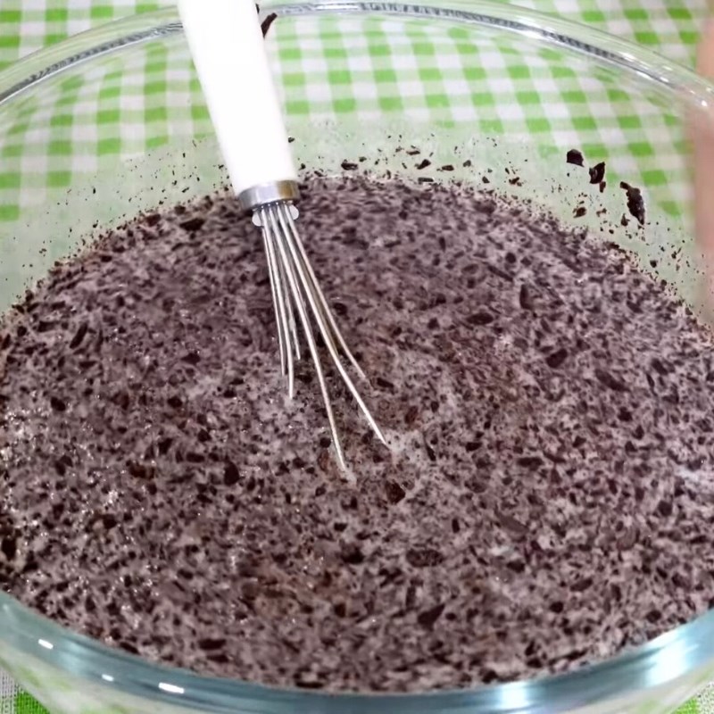 Bước 1 Hòa tan hỗn hợp Thạch socola