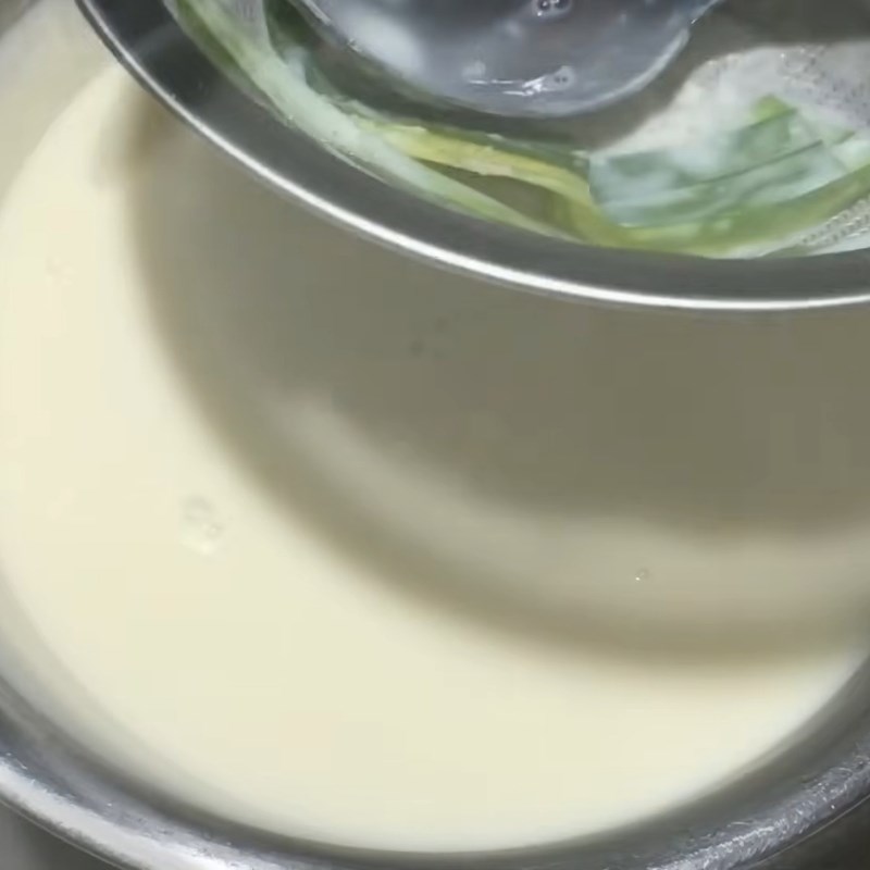 Bước 4 Hoàn thành và ủ tàu hũ Tàu hũ bằng sữa đậu nành
