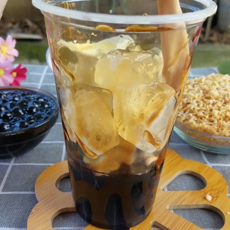 Bước 5 Hoành thành Trà sữa kem trứng dừa nướng