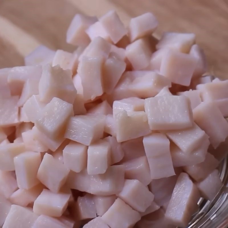 Bước 3 Làm tóp mỡ giòn rụm Mì trộn sa tế