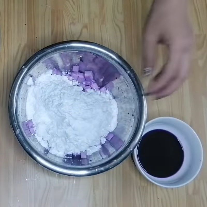 Bước 3 Làm trân châu khoai môn Trà sữa khoai môn tươi