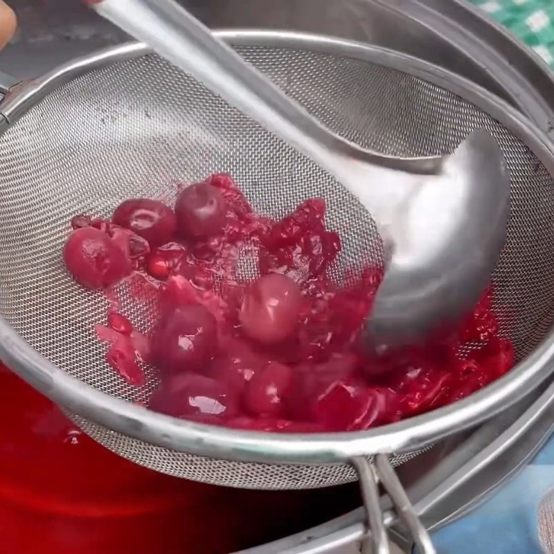 Bước 3 Lọc lấy nước siro Nước trái siro