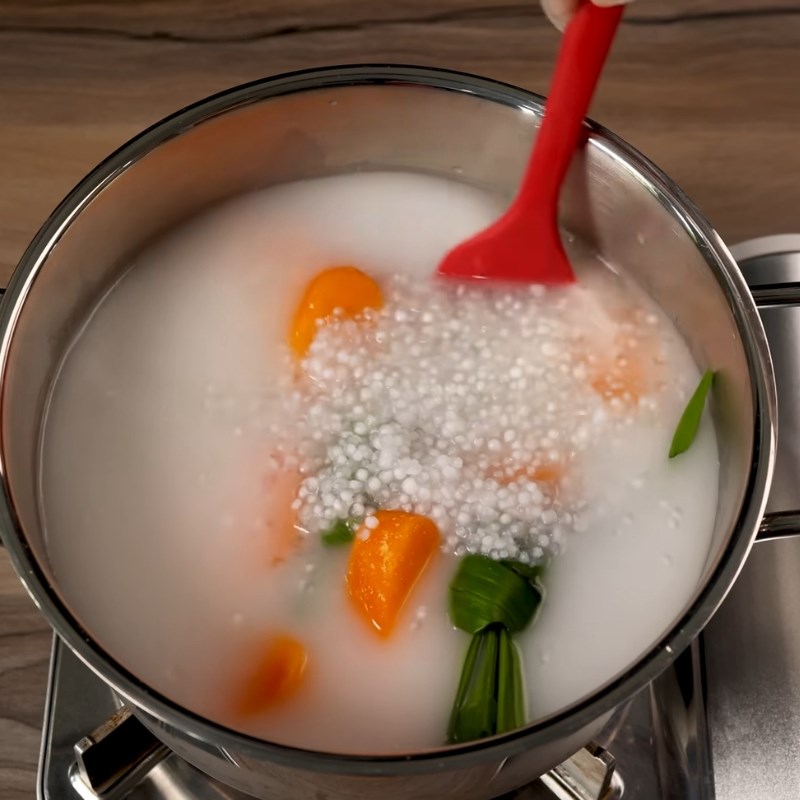Bước 5 Nấu chè chuối Chè chuối viên