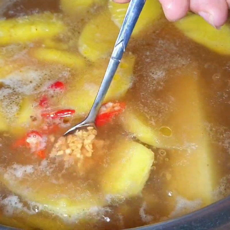 Bước 3 Nấu phần nước dùng của canh chua Canh chua bông súng