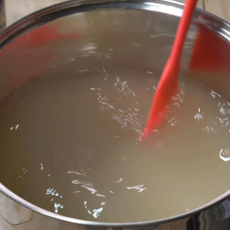 Bước 3 Nấu rau câu Rau câu khoai môn