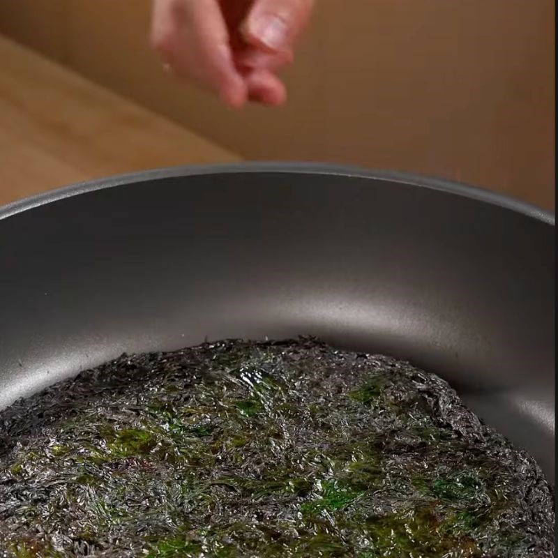 Bước 1 Nướng giòn rong biển Rong biển rắc cơm