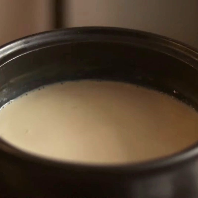 Bước 3 Pha sữa và men Sữa chua chay