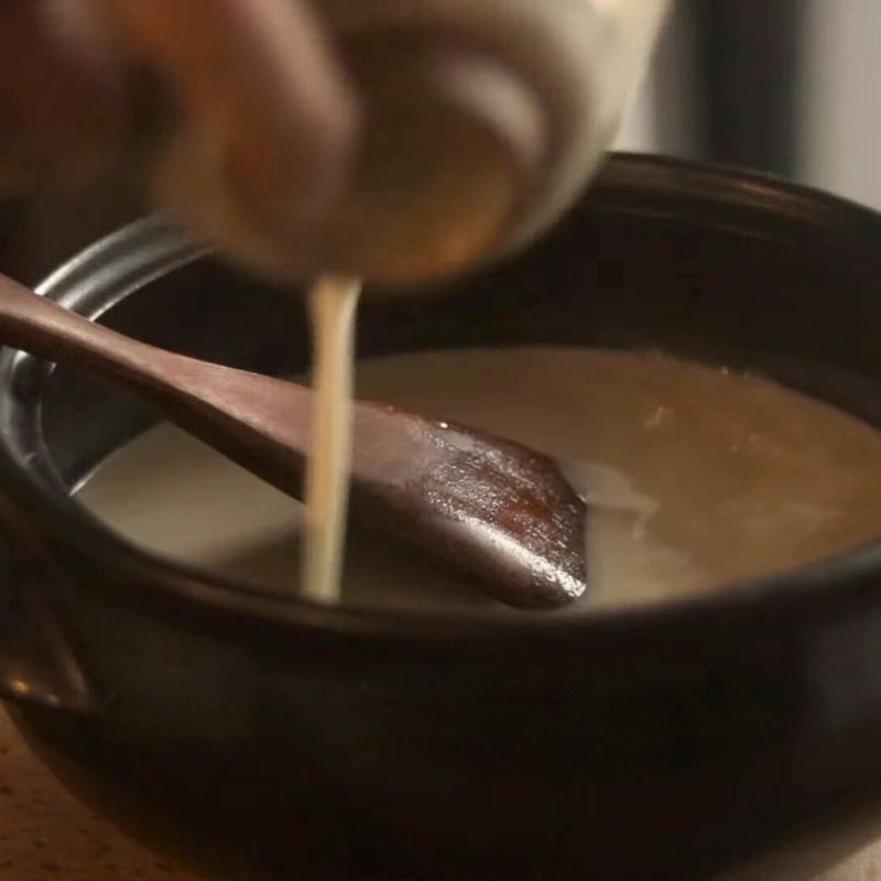 Bước 3 Pha sữa và men Sữa chua chay