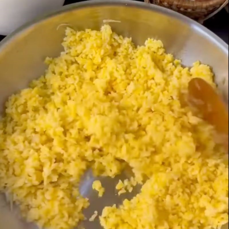 Bước 3 Rang cơm Cơm đảo gà rang