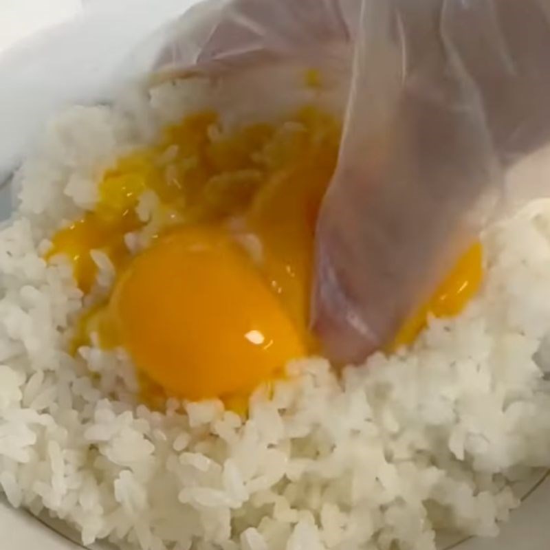 Bước 3 Rang cơm Cơm đảo gà rang