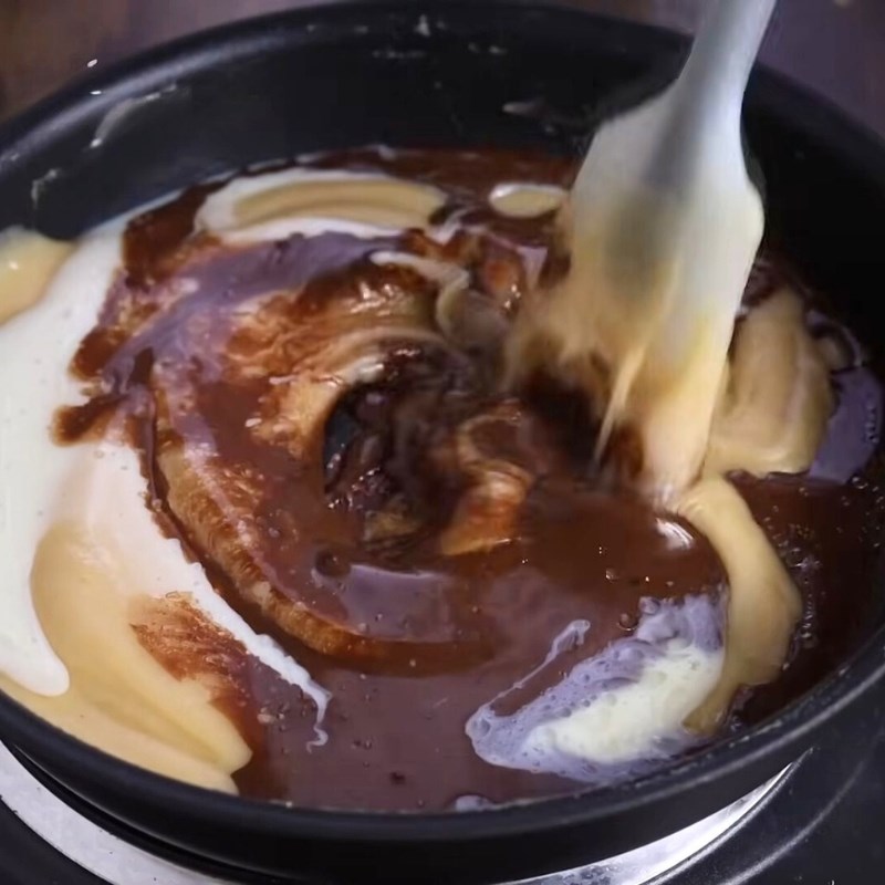 Bước 2 Sên nhân bánh trung thu tiramisu Bánh trung thu tiramisu