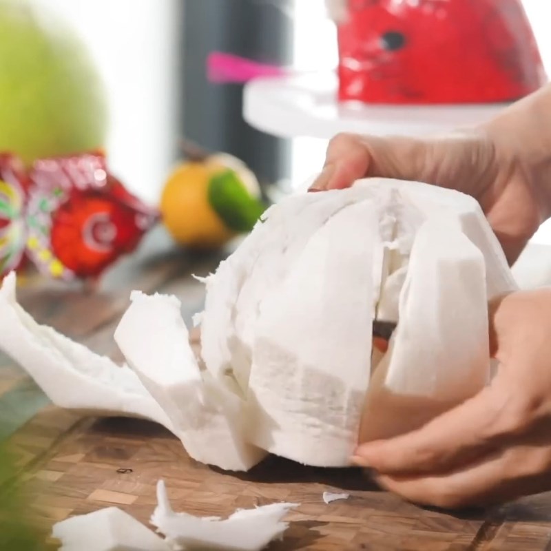 Bước 1 Sơ chế bưởi và các nguyên liệu khác Chó bưởi
