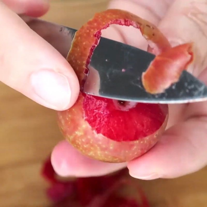 Bước 1 Sơ chế mận hậu Mận ngâm đường phèn