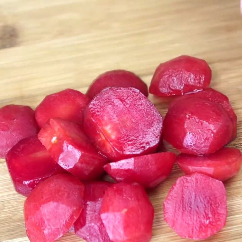 Bước 1 Sơ chế mận hậu Mận ngâm đường phèn