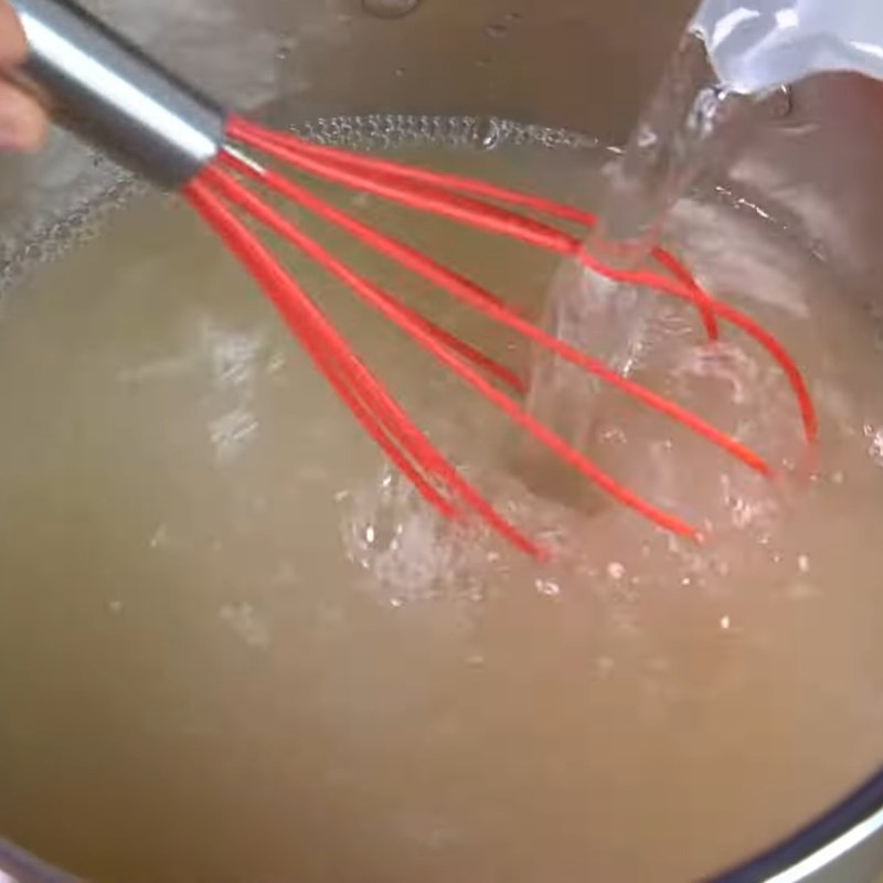 Bước 1 Sơ chế nguyên liệu Rau câu sợi giòn