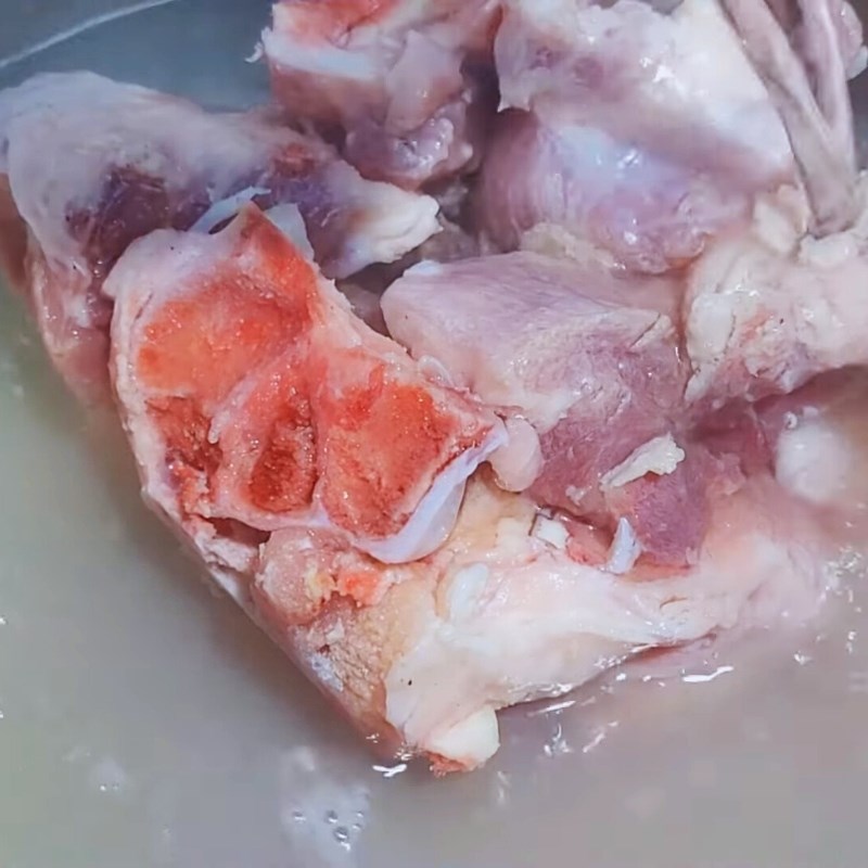 Bước 1 Sơ chế nguyên liệu Củ hủ dừa hầm xương