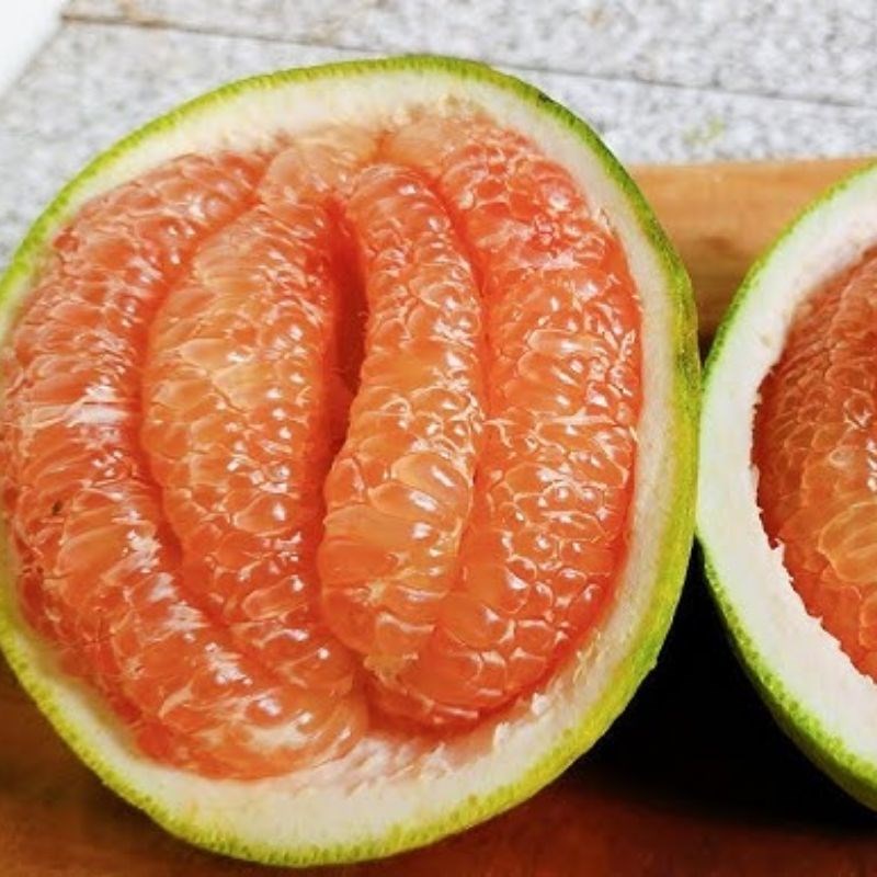 Bước 1 Sơ chế rau củ và bưởi Salad bưởi