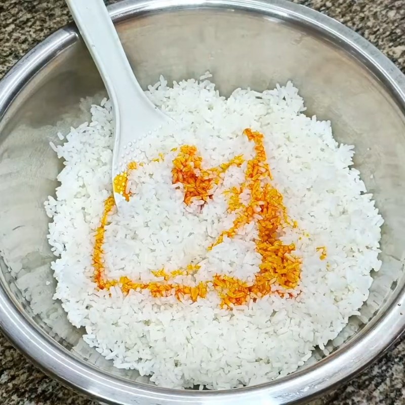 Bước 1 Sơ chế và ướp cơm Cơm chay thập cẩm