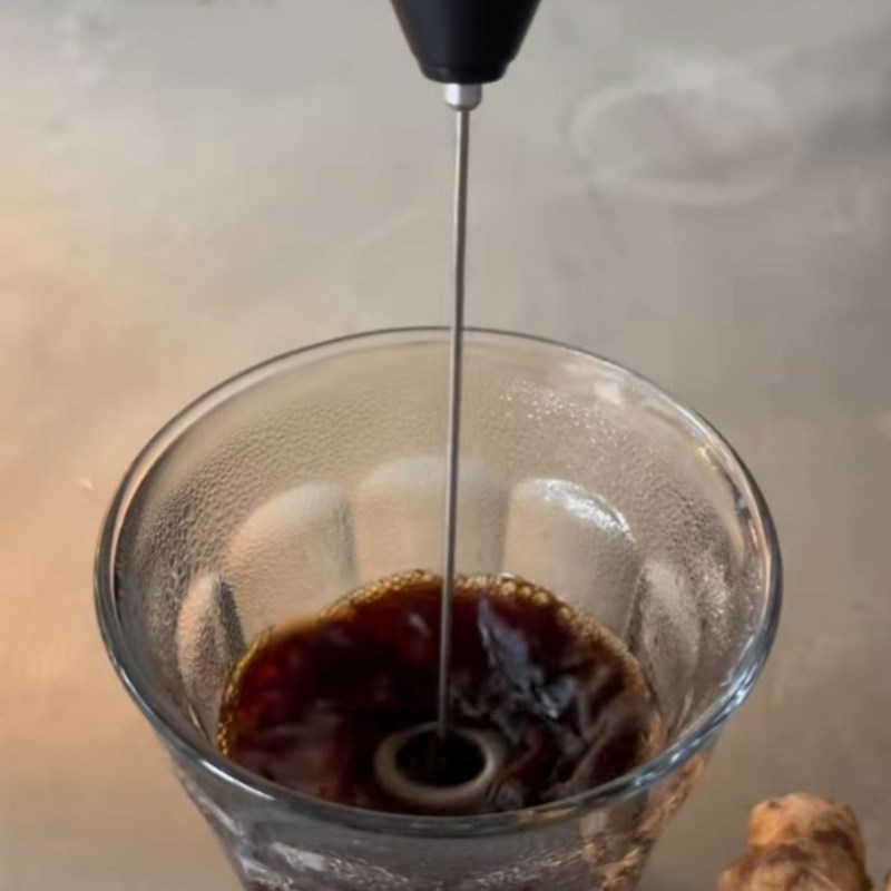 Bước 2 Tạo bọt cà phê Cà phê gừng