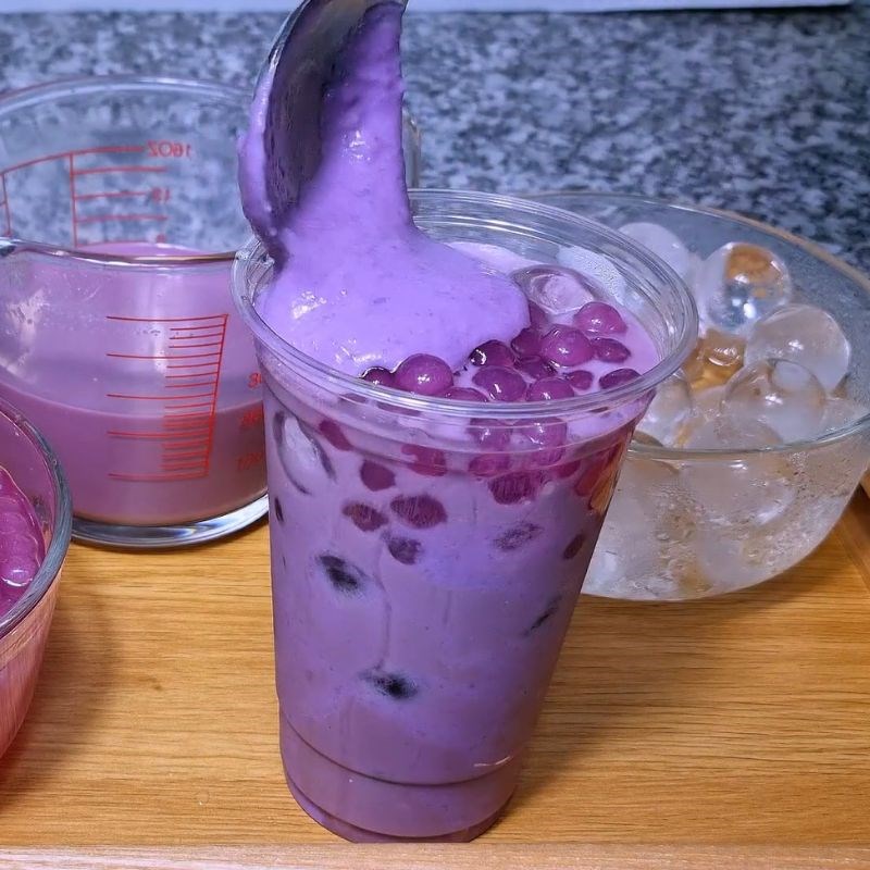 Bước 5 Thành phẩm Trà sữa khoai môn tươi