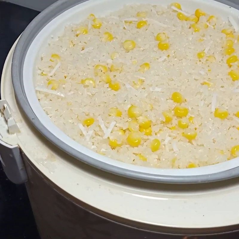 Bước 4 Thành phẩm Xôi ngô dừa