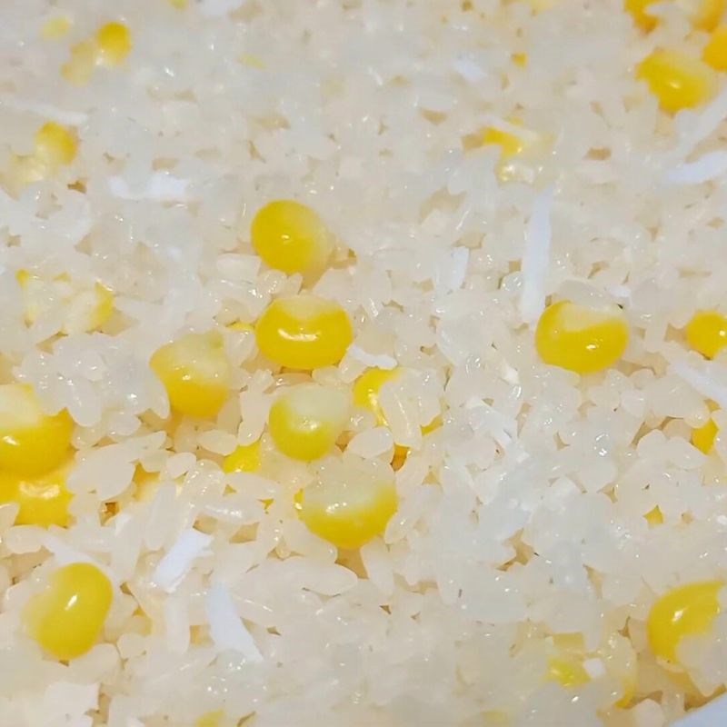 Bước 4 Thành phẩm Xôi ngô dừa