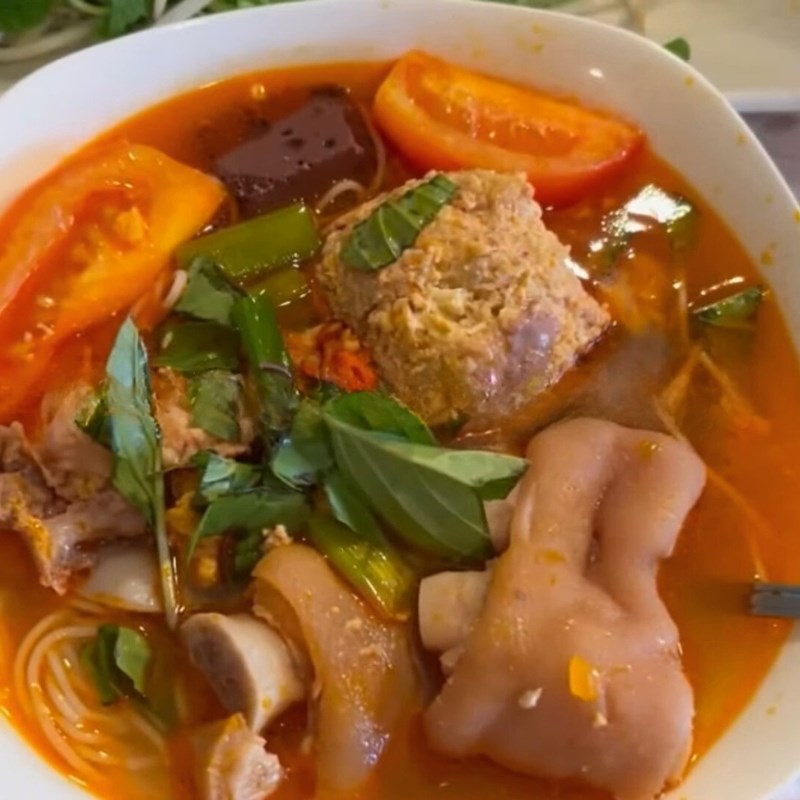 Bước 6 Thành phẩm Bún riêu giò heo