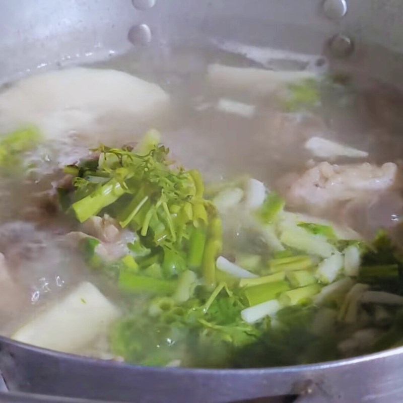 Bước 3 Thành phẩm Củ hủ dừa hầm xương