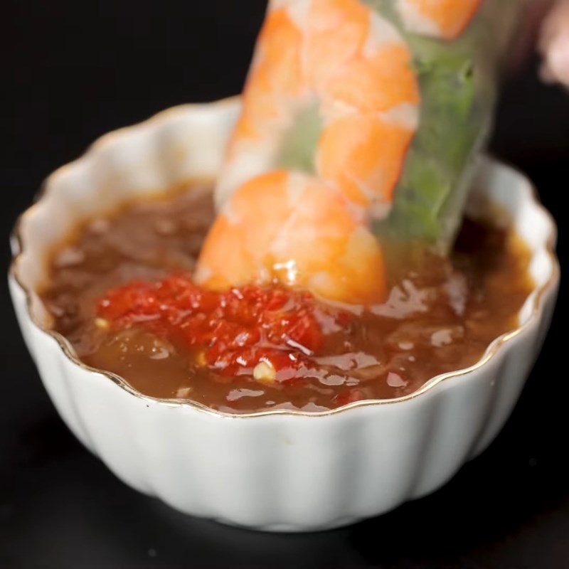 Bước 6 Thành phẩm Gỏi cuốn mắm nêm
