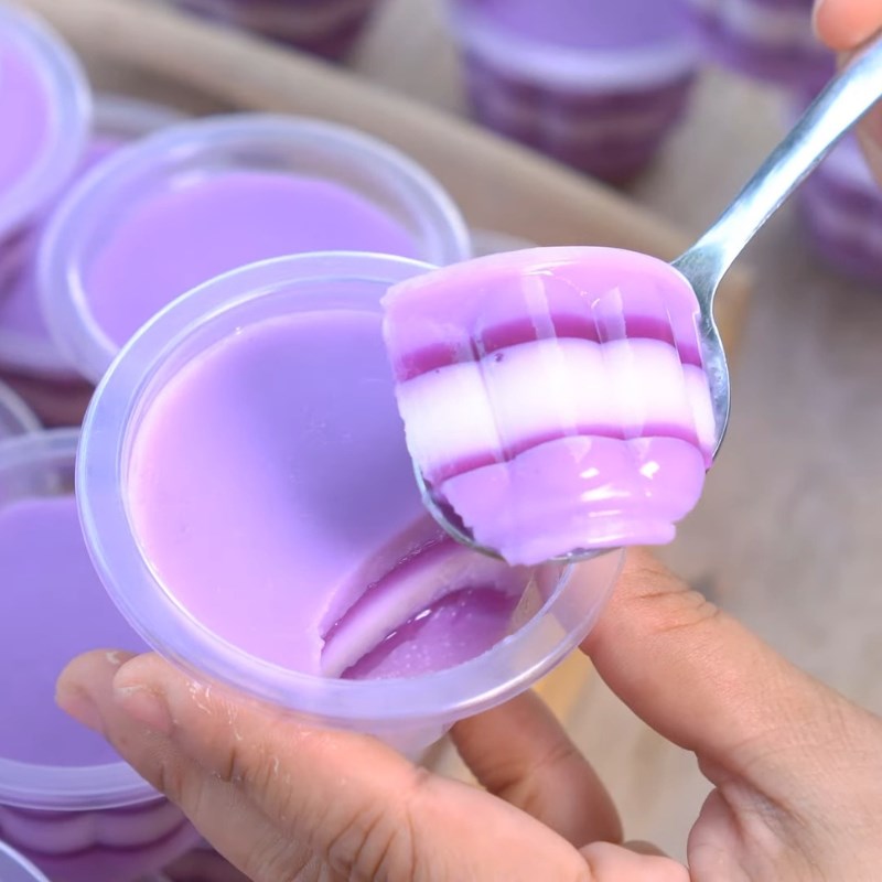 Bước 6 Thành phẩm Rau câu khoai môn