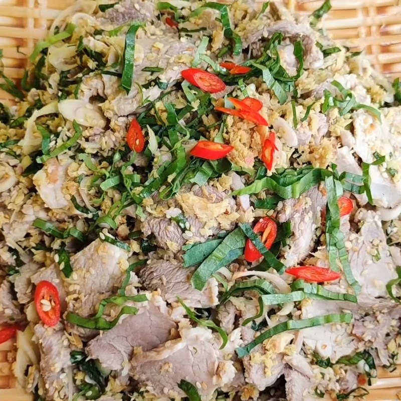 Bước 4 Thành phẩm Nộm thịt lợn