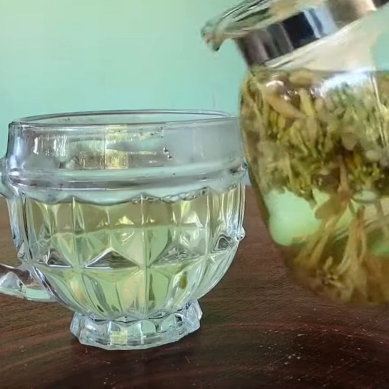 Bước 4 Thành phẩm Trà hoa đu đủ đực