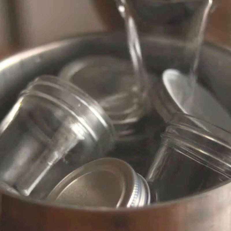 Bước 1 Tiệt trùng lọ đựng sữa chua Sữa chua chay