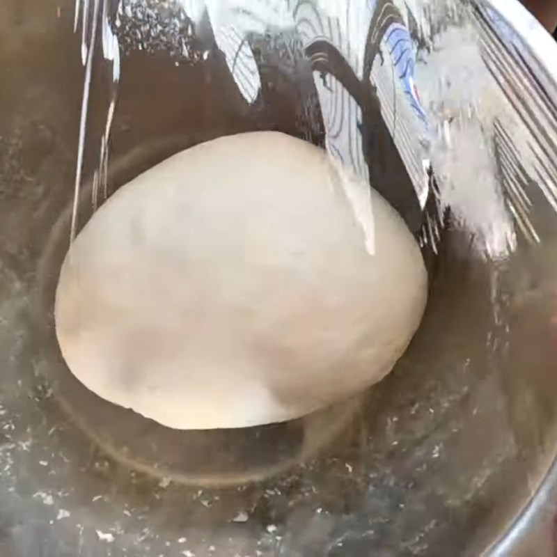 Bước 1 Trộn và ủ bột Chả lụa chay từ bột mì