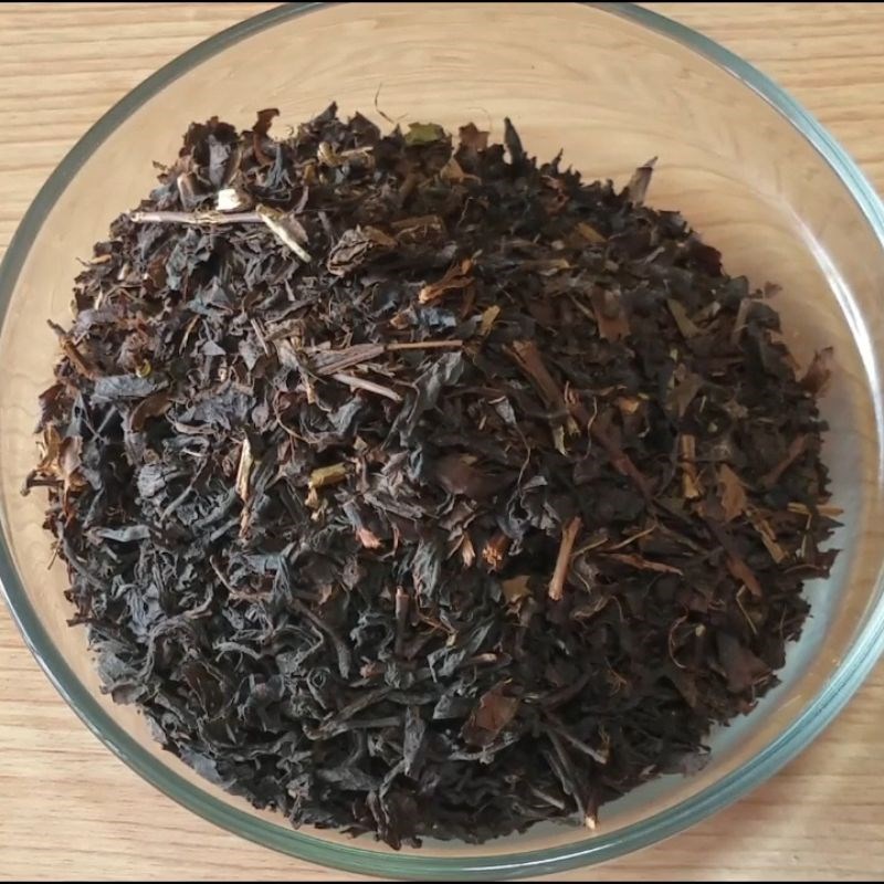 Bước 1 Ủ trà đen Trà sữa kem trứng dừa nướng