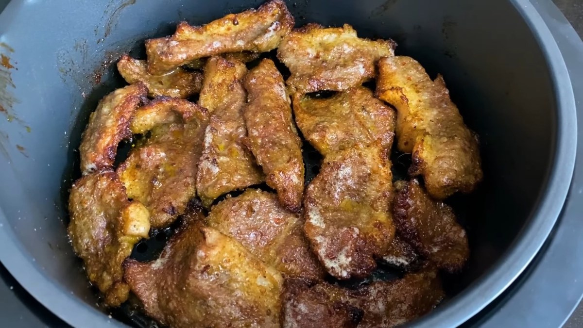 Nầm lợn nướng ngũ vị bằng nồi chiên không dầu