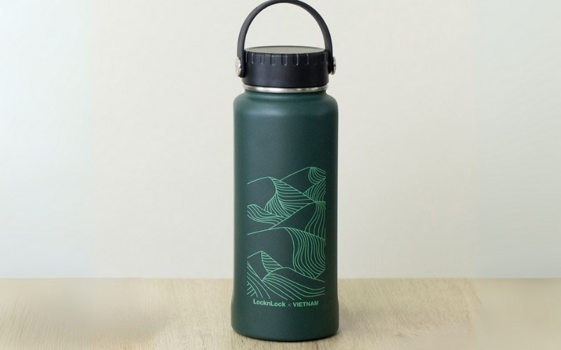 B&igrave;nh giữ nhiệt inox 897 ml Riga Tumbler Vietnam Edition Lock&Lock LHC4160DGRN