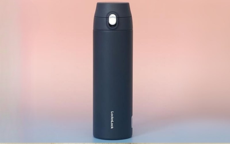 B&igrave;nh giữ nhiệt inox 500 ml Featherlight One-touch Tumbler Lock&Lock LHC3257NVY