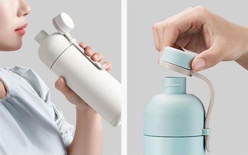 B&igrave;nh giữ nhiệt inox 490 ml Belt Bottle Lock&Lock LHC4267IVY