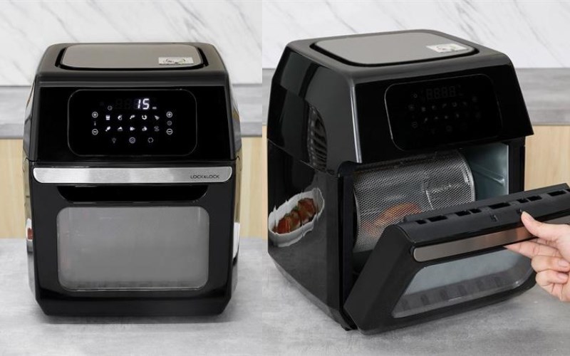 L&ograve; chi&ecirc;n kh&ocirc;ng dầu Lock&Lock EJF696BLK