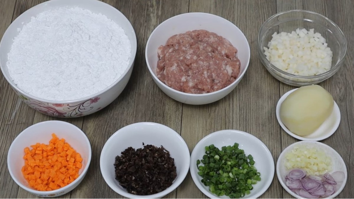 Nguyên liệu món ăn cách làm bánh cam mặn