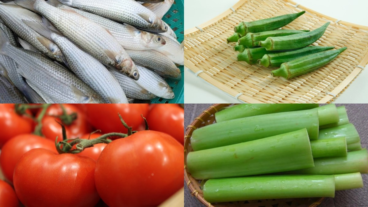 Nguyên liệu món ăn cách làm cá đối nấu canh chua
