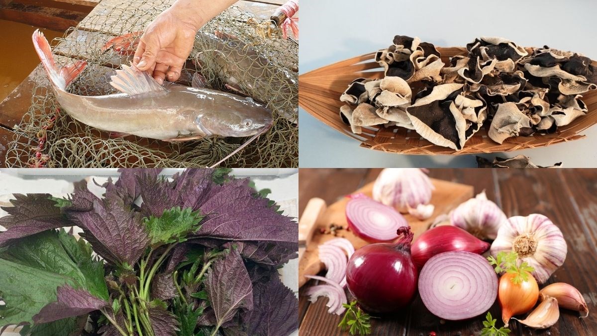 Nguyên liệu món ăn cá lăng xào