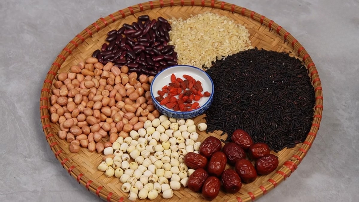 Nguyên liệu món ăn cháo gạo lứt