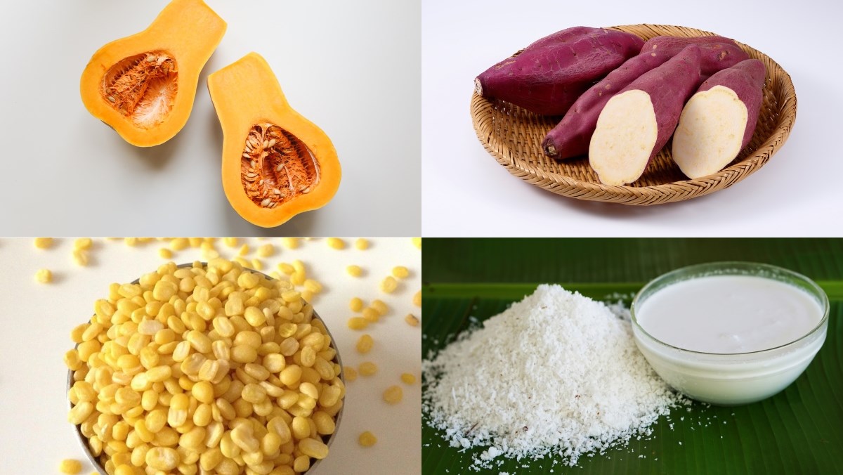 Nguyên liệu món ăn cách nấu chè khoai dẻo thập cẩm