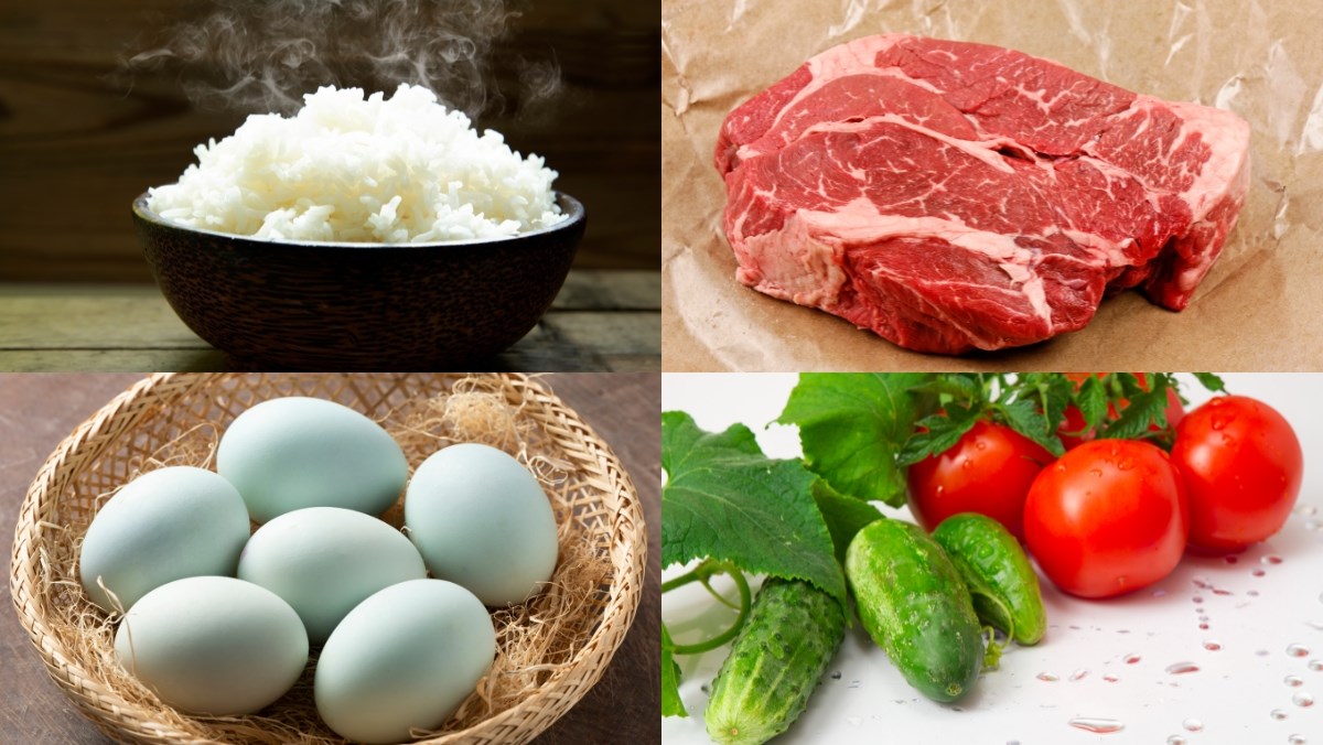 Nguyên liệu món ăn cách làm cơm chiên bò xào