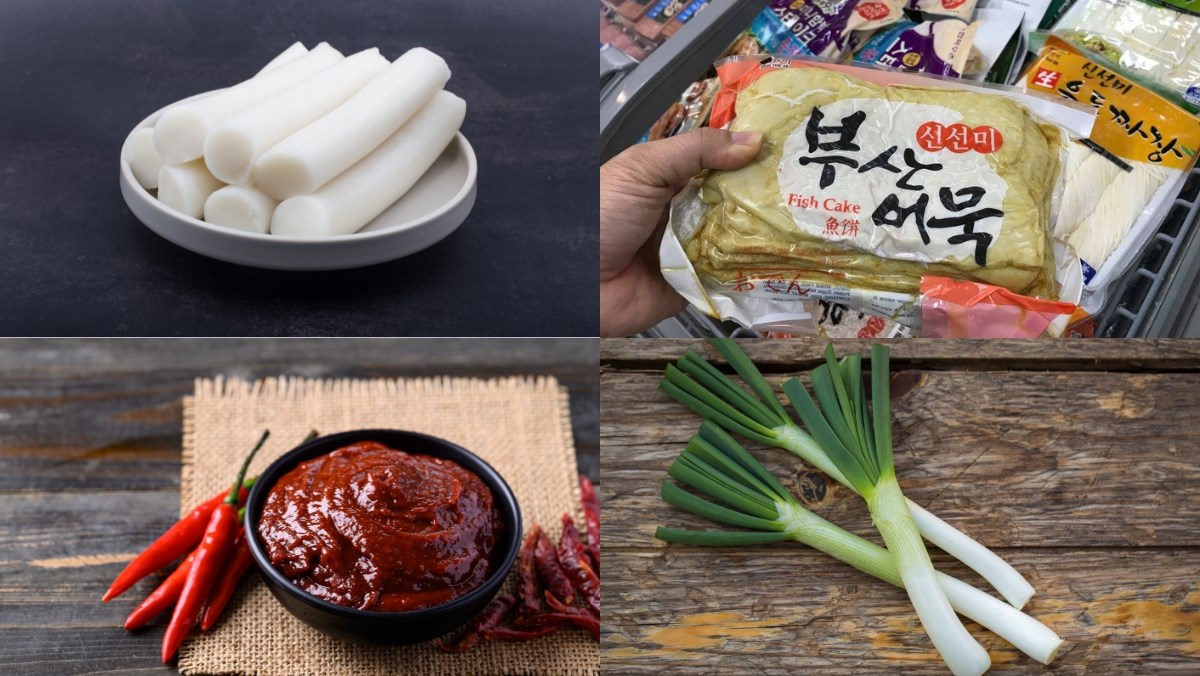 Nguyên liệu món ăn cách làm tokbokki chả cá