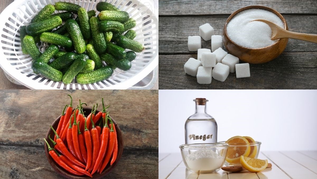 Nguyên liệu món ăn dưa bao tử muối