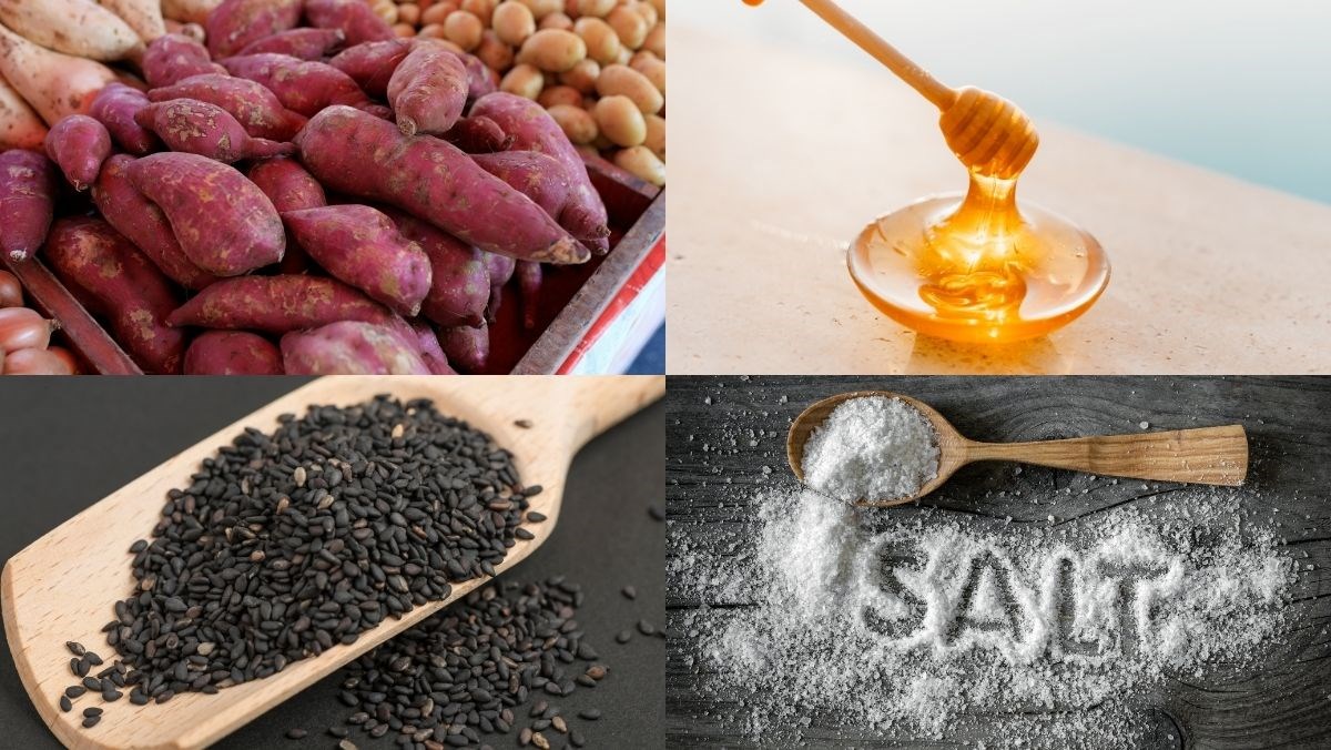 Nguyên liệu món ăn khoai lang nướng mật ong
